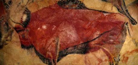 Cave painting of a bison